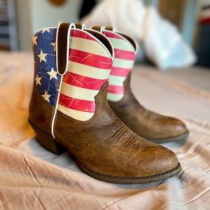 Ariat American flag women cowboy boots